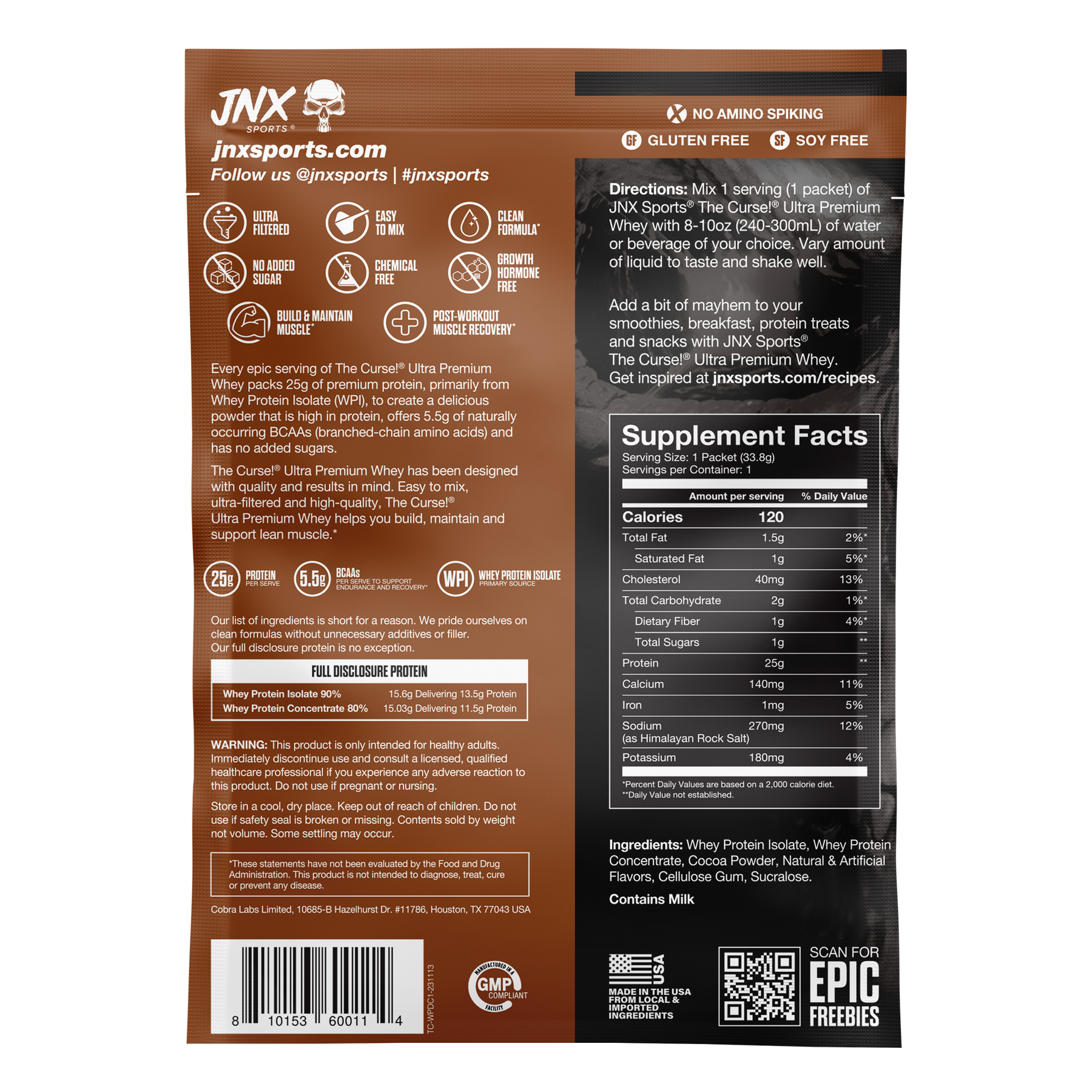 The Curse! Ultra Premium Whey - Sample