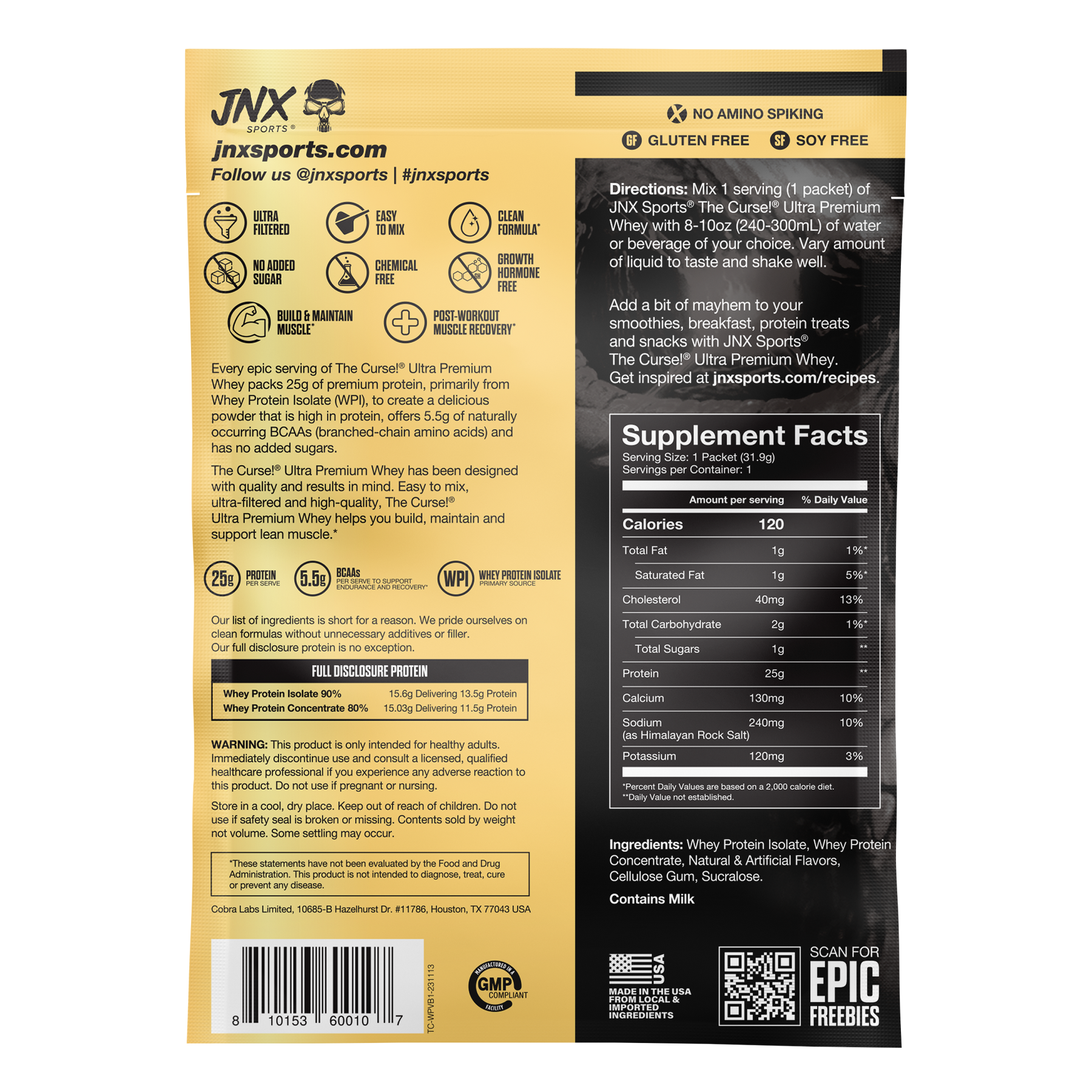 The Curse! Ultra Premium Whey - Sample