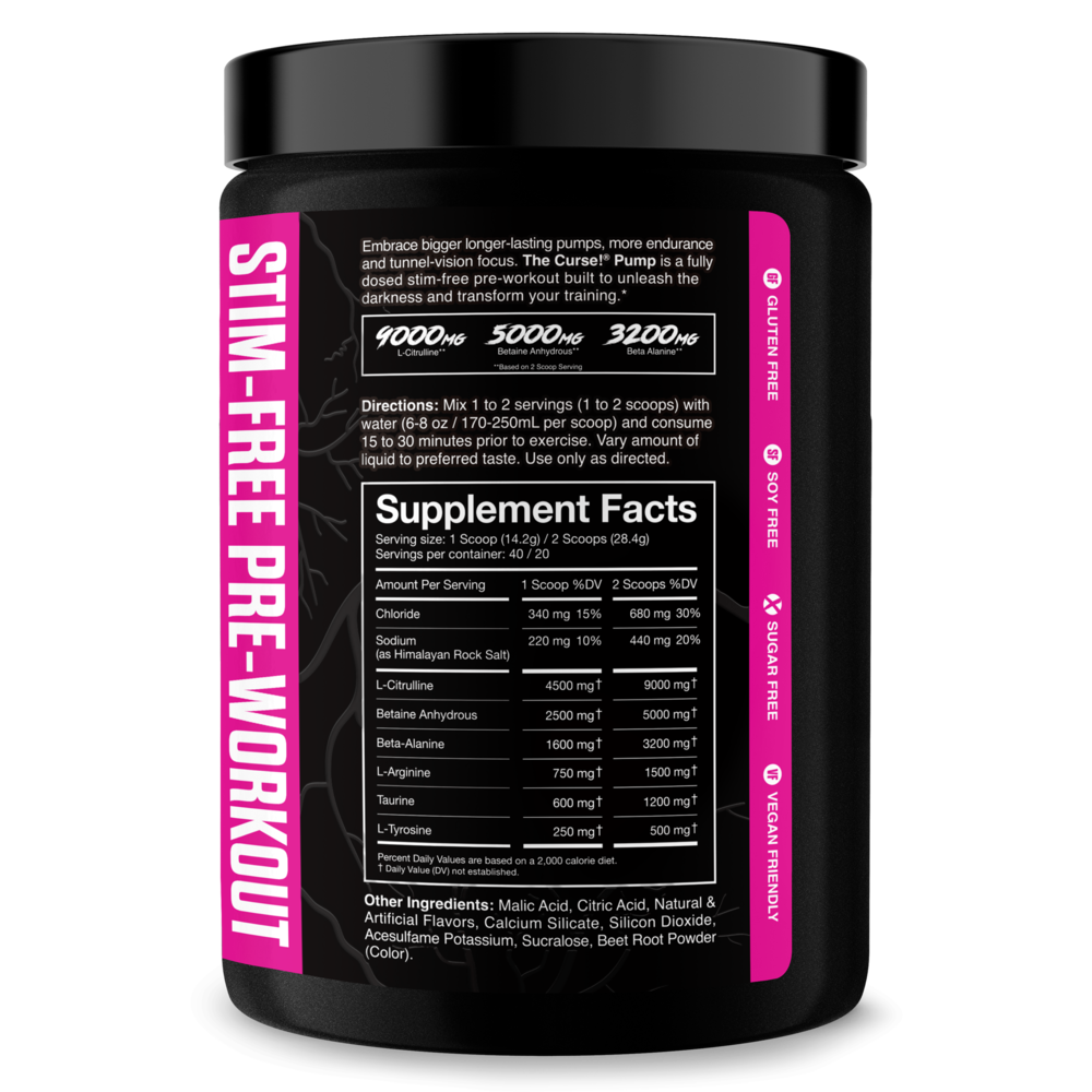 The Curse! Stim-Free Pump
